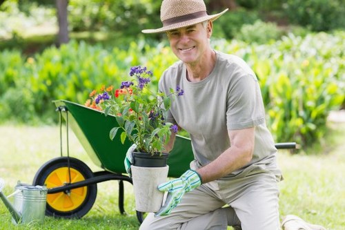 Neatly shaped garden hedge maintenance for a home in Boundsgreen